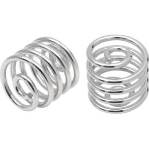 DRAG SPECIALTIES Seat Springs - Chrome - 2" 0820-0010