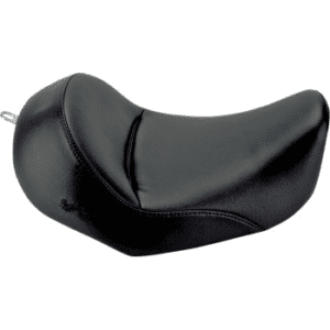 SADDLEMEN Heels Down Solo Seat - Without Backrest - Plain - Black - Dyna 806-04-0021