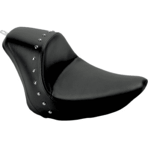 SADDLEMEN Heels Down Solo Seat - Without Backrest - Studded - Black - FXST 806-12-0011