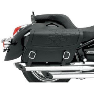 SADDLEMEN Highwayman Tattoo Saddlebags - Black - Medium X021-05-0401